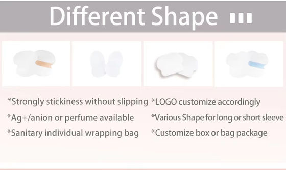Large Breathable Disposable Sweat Absorbent Under Arm Armpit Pads Underarmpits Antiperspirant Underarm Armpit Sweat Pads
